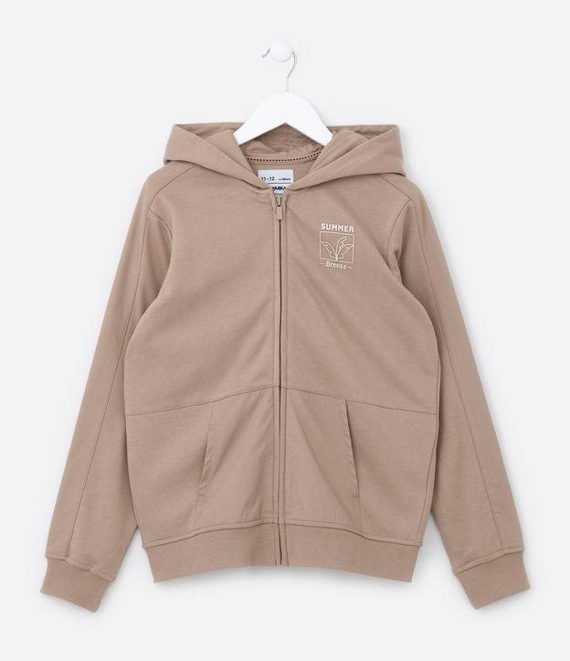 Jaqueta Infantil com Bolsos e Recortes - Tam 5 a 14 Anos - 1