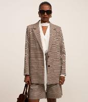 Blazer Oversized em Alfaiataria Xadrez - 2