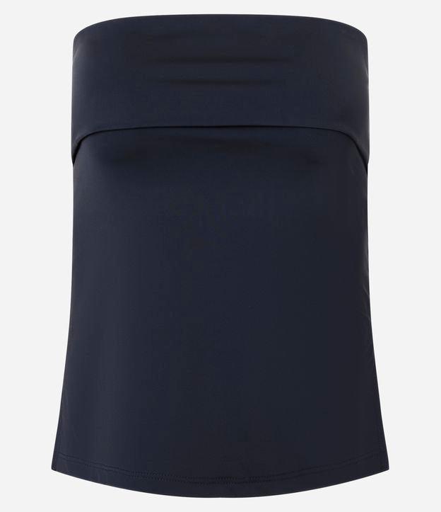 Blusa em Jersey Tomara que Caia com Pala Dobrada - 1