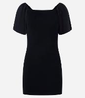 Vestido Curto em Viscose Ombro a Ombro - 1