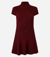 Vestido Curto em Tricô com Golinha - 1