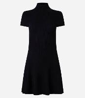 Vestido Curto em Tricô com Golinha - 1