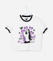 Camiseta Curta Infantil com Estampa Olivia Rodrigo - Tam 5 a 14 Anos - 1