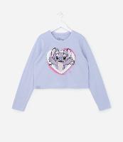 Camiseta Curta Infantil com Estampa da Angel - Tam 5 a 14 Anos - 1