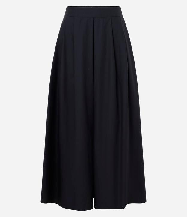 Saia Godê Longa em Tricoline com Pregas - 1