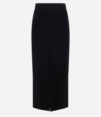 Saia New Midi em Ponto Roma com Fenda Frontal e Bolsos Embutidos