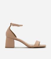 Sandália Básica com Bico Quadrado e Salto Bloco - 1