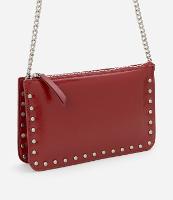 Bolsa Transversal Pequena com Bolsos e Alça de Corrente - 1