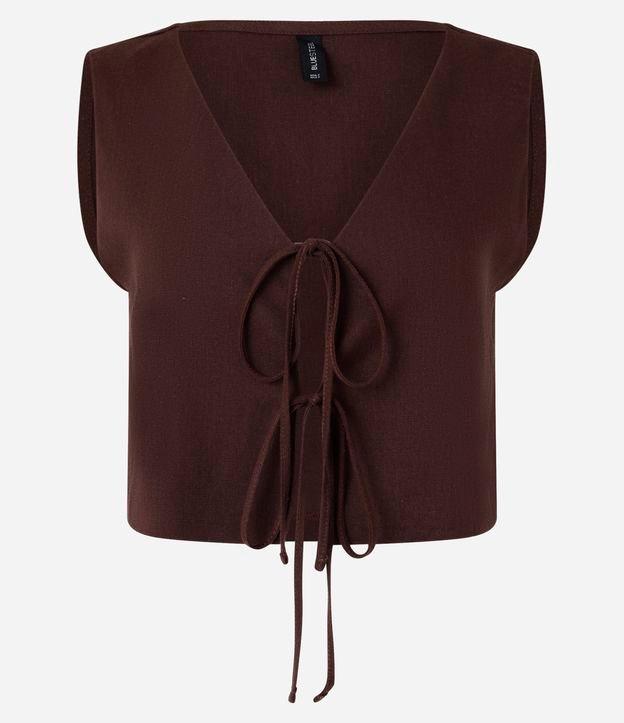 Colete em Viscose com Amarração Frontal - 1