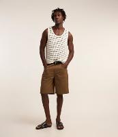 Bermuda Ampla em Sarja e Cós com Passantes - 2