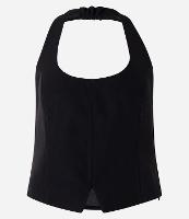 Blusa Frente Única em Crepe com Detalhe Frontal - 1