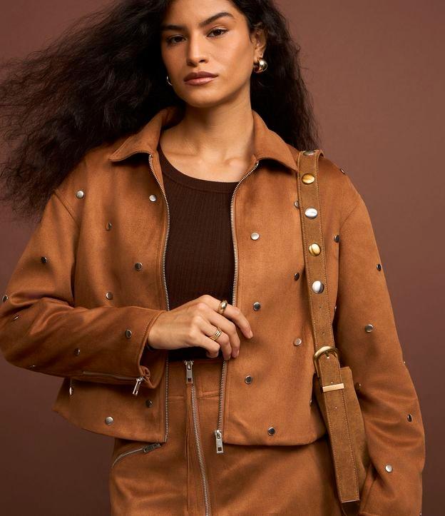 Jaqueta Cowboy em Material Sintético com Tachas - 2