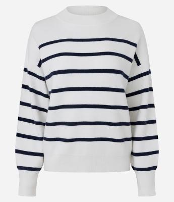 Suéter em Tricot com Estampa Listrada