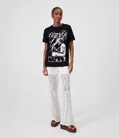 Camiseta Alongada em Algodão com Estampa Gilberto Gil - 1