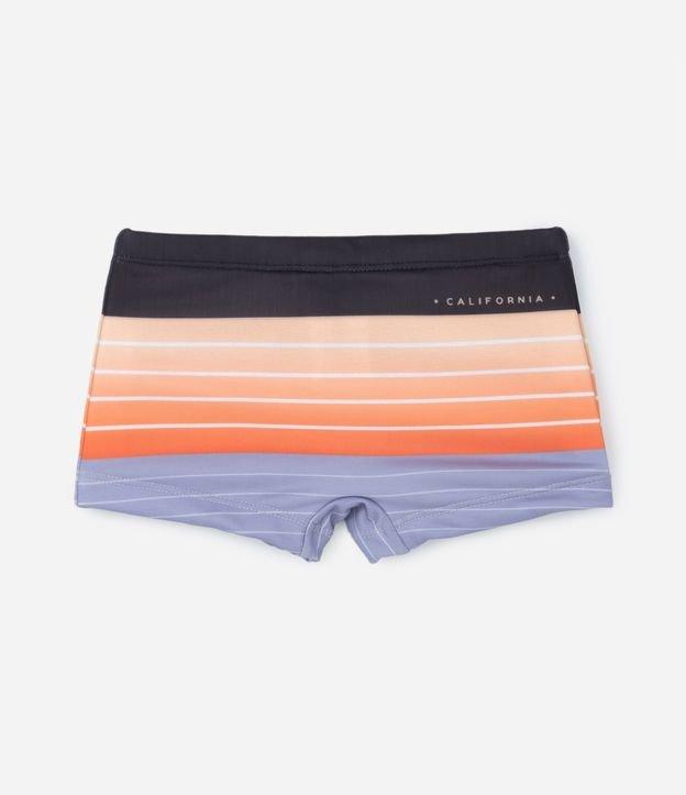 Sunga Boxer Infantil com Estampa de Listras - Tam 5 a 14 Anos - 1
