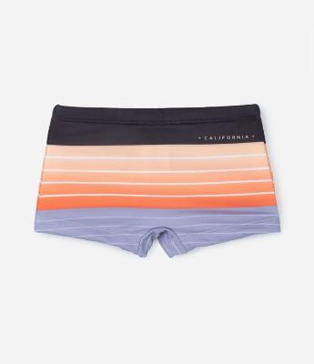 Sunga Boxer Infantil com Estampa de Listras - Tam 5 a 14 Anos