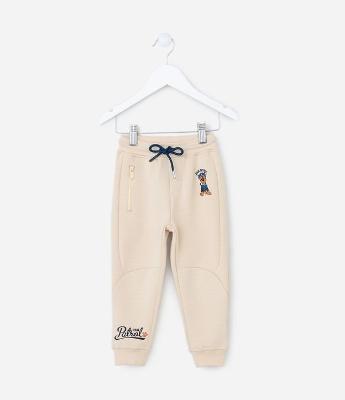 Calça Infantil com Bolsos e Estampa Patrulha Canina - Tam 1 a 5 Anos