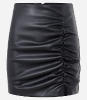 Saia Curta em Pu com Franzido Frontal - 1