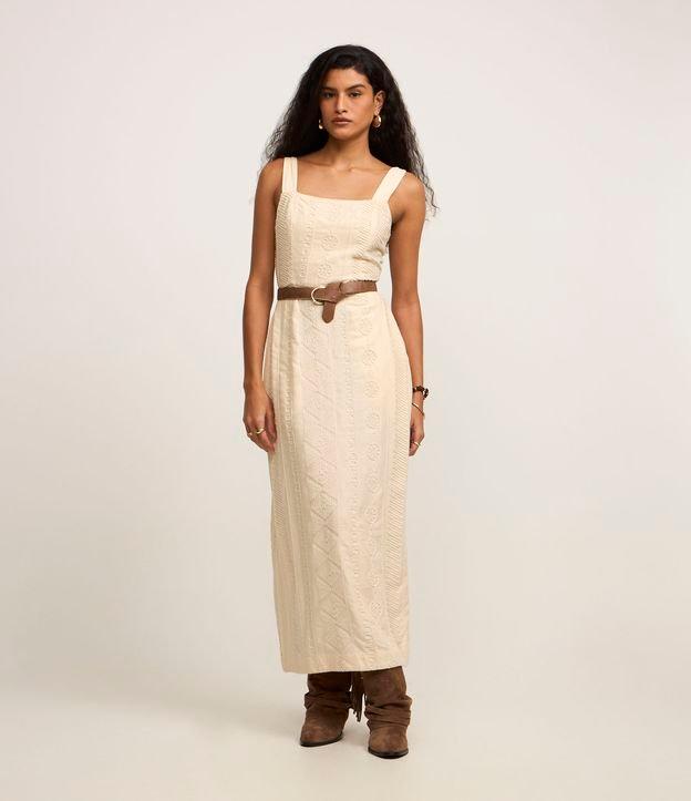 Vestido Midi em Viscolinho Texturizado - 2
