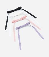 Kit 04 Presilhas de Cabelo Infantil em Formato de Laços - Tam Único - 1