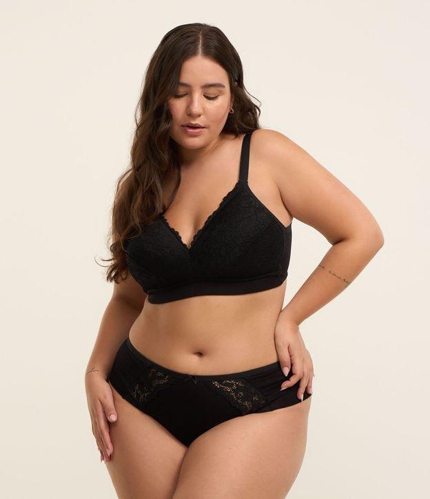 Calcinha Alta com Renda Lateral Curve e Plus Size - 2