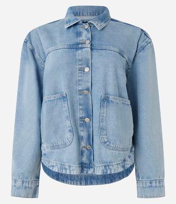 Camisa Overshirt em Jeans com Bolsos Frontais