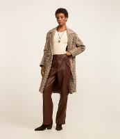 Calça Reta em PU com Bolsos Cargo - 2