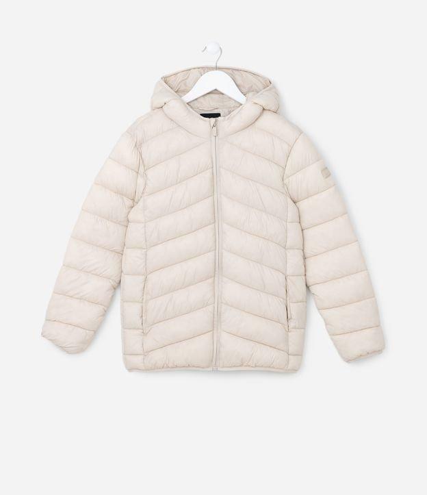 Jaqueta Ultraleve Infantil com Capuz - Tam 5 a 14 Anos - 1