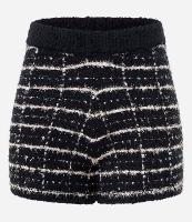 Short com Textura e Estampa Xadrez - 1