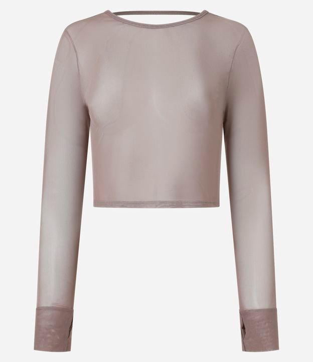 Camiseta Esportiva em Microfibra com Transparência - 1