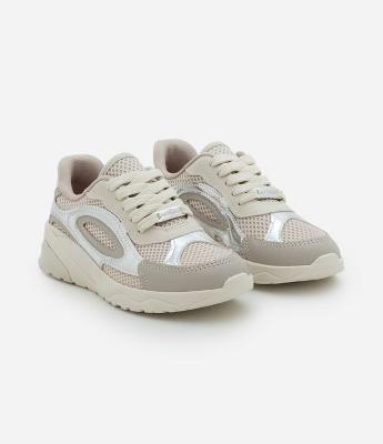 Tênis Chunky Infantil com Recortes Metalizados - Tam 26 ao 36