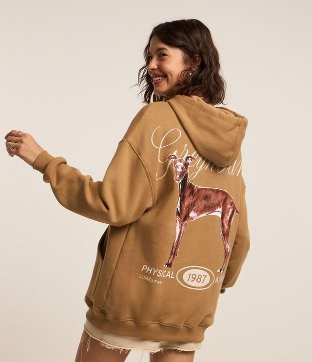 Casaco em Moletom com Capuz e Estampa Pet Lover - 1