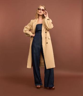 Macacão Tomara Que Caia em Jeans