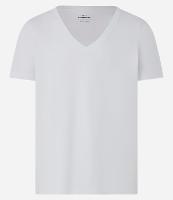 Camiseta Slim em Algodão com Gola em V mais Profundo - 1