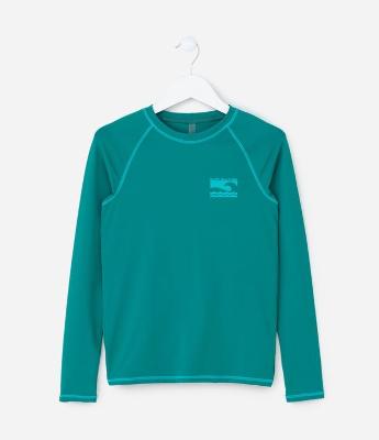 Camiseta de Praia Infantil com Proteção UV - Tam 5 a 14 Anos