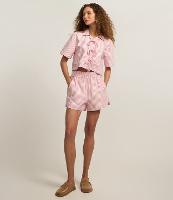 Short Runner em Sarja com Listras e Cós Elástico - 2