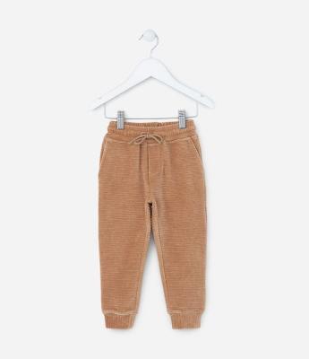 Calça Infantil em Veludo Canelada - Tam 1 a 5 Anos