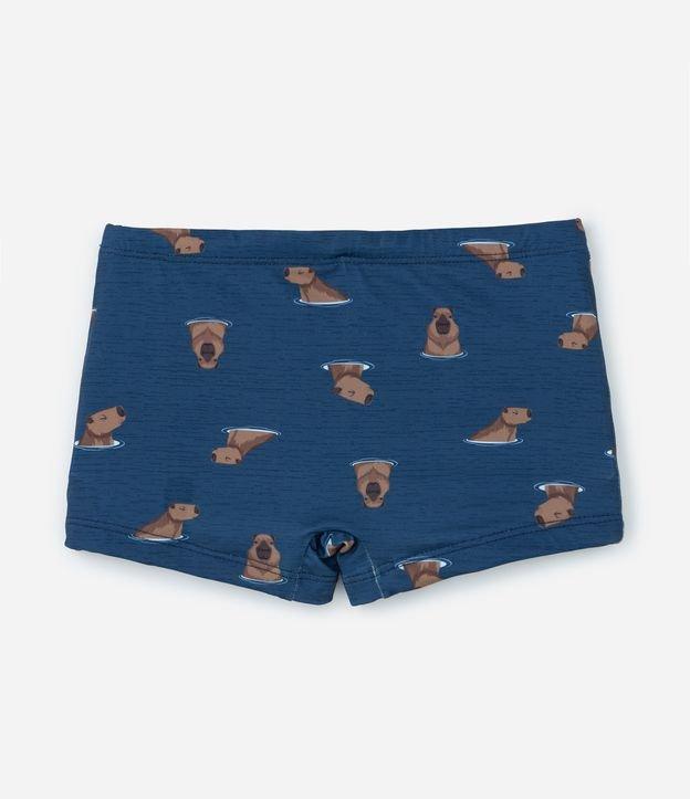 Sunga Infantil em Microfibra com Estampa de Capivaras - Tam 5 ao 14 Anos - 1