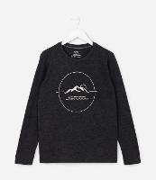 Camiseta Infantil com Estampa de Montanha - Tam 5 a 14 anos - 1