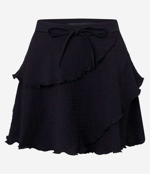 Saia Curta com Amarração e Babados - 1