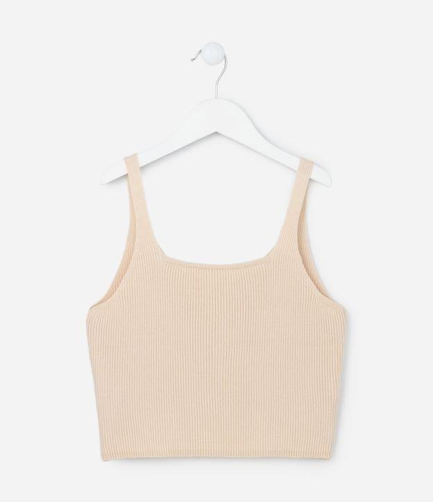 Blusa Cropped Infantil Canelada em Tricô - Tam 5 a 14 anos - 1