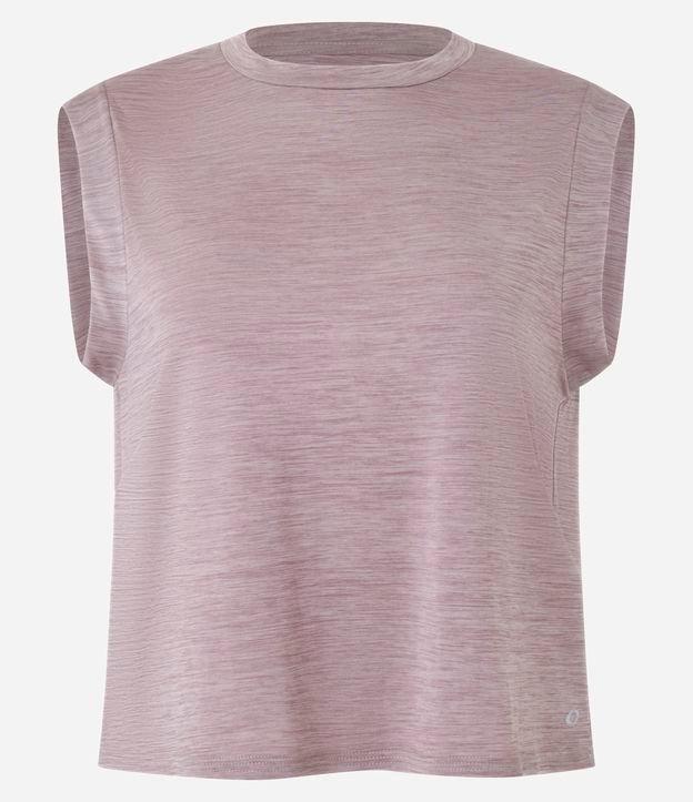 Camiseta Esportiva Ampla em Microfibra com Mangas Curtas - 1