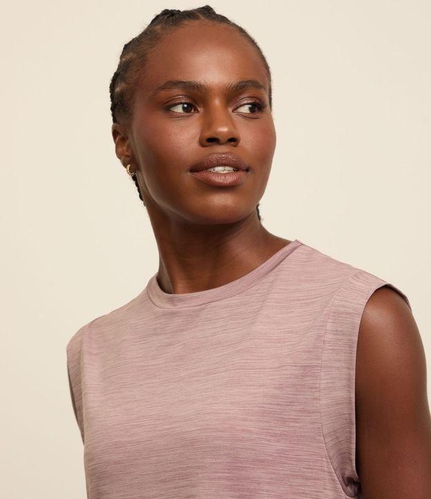 Camiseta Esportiva Ampla em Microfibra com Mangas Curtas - 3