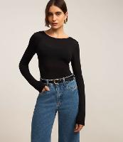 Suéter em Tricô com Gola Redonda e Frisos Frontais - 2