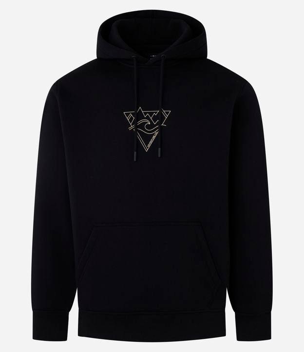 Blusão Comfort em Moletom com Estampa de Triângulo - 1