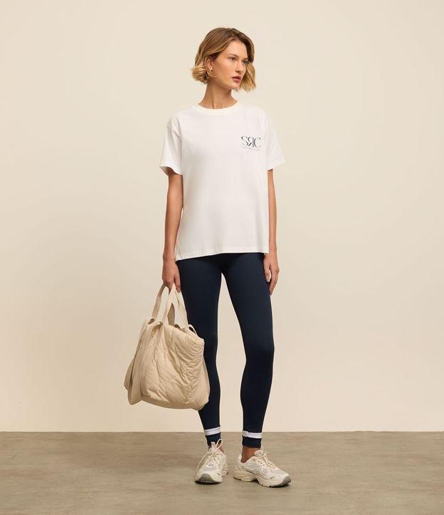 Camiseta Esportiva em Algodão Estonado com Estampa SRC - 2