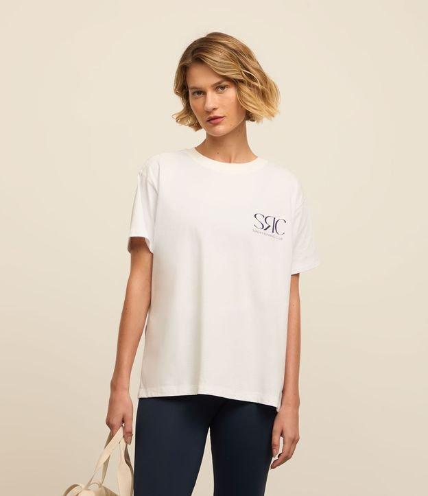 Camiseta Esportiva em Algodão Estonado com Estampa SRC - 3