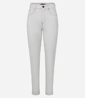 Calça Slim em Jeans com Fenda - 1