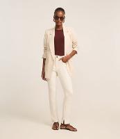 Calça Slim em Jeans com Fenda - 3