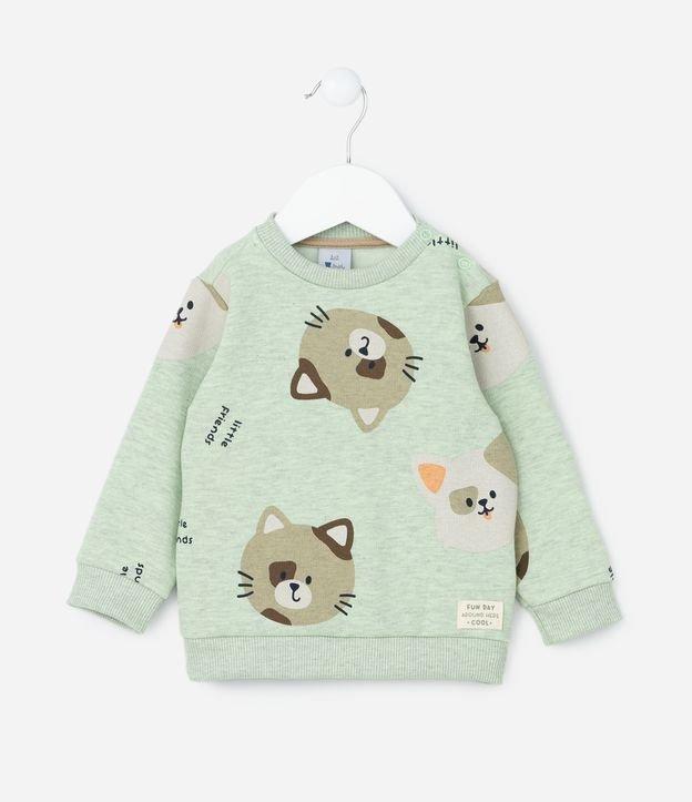 Blusão Infantil Quentinho com Estampa Bichinhos - Tam 0 a 18 meses - 1